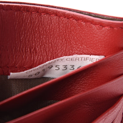 Bottega Veneta Nappa Intrecciato VN Card Case Red 8 of 9