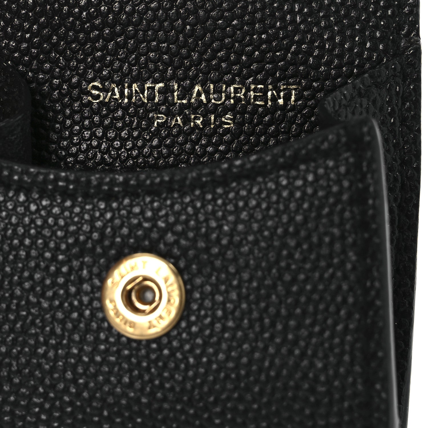 Saint Laurent Grain De Poudre Monogram Airpods Case Black 4 of 6