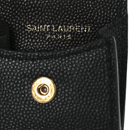 Saint Laurent Grain De Poudre Monogram Airpods Case Black 4 of 6