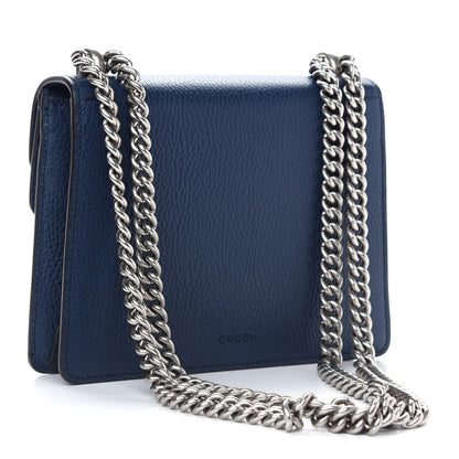 Gucci Dollar Calfskin Crystal Mini Dionysus Shoulder Bag Blue Agata Montana Sapphire 2 of 8