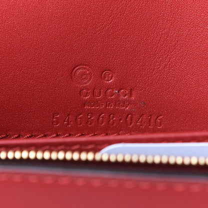 Gucci GG Supreme Monogram Blooms Chain Wallet Blue 8 of 9