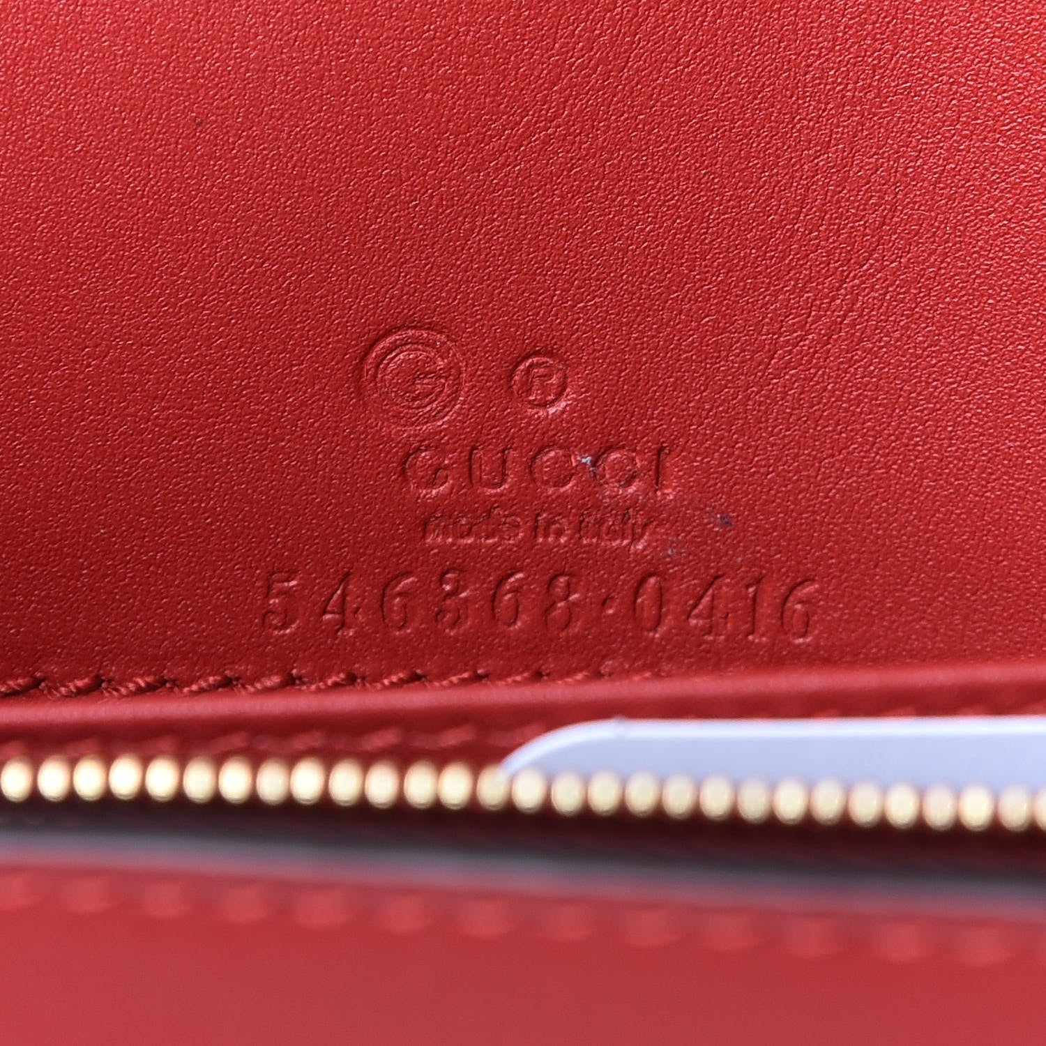 Gucci GG Supreme Monogram Blooms Chain Wallet Blue 8 of 9