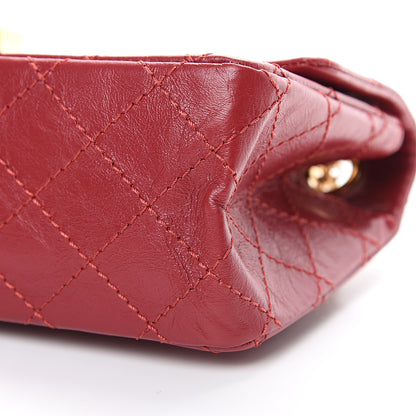 Chanel Aged Calfskin Quilted 2.55 Reissue Mini Flap Red 10 of 11