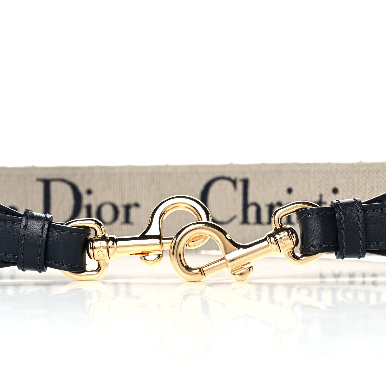 Christian Dior Oblique Adjustable Shoulder Strap Blue 3 of 6