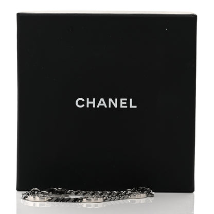 Chanel Crystal CC Chain Link Bracelet Ruthenium 6 of 6