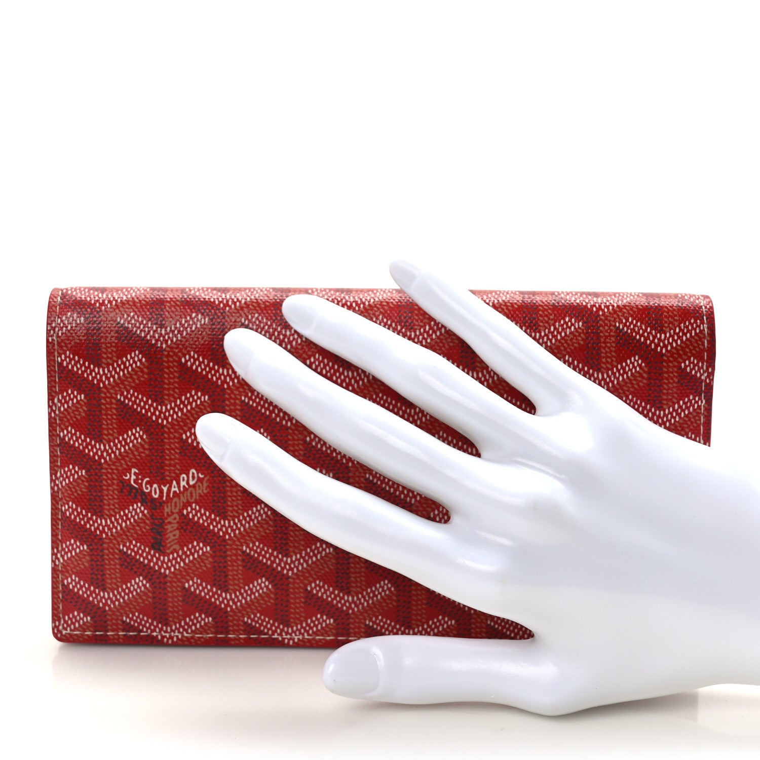 Goyard Goyardine Richelieu Wallet Red 2 of 9