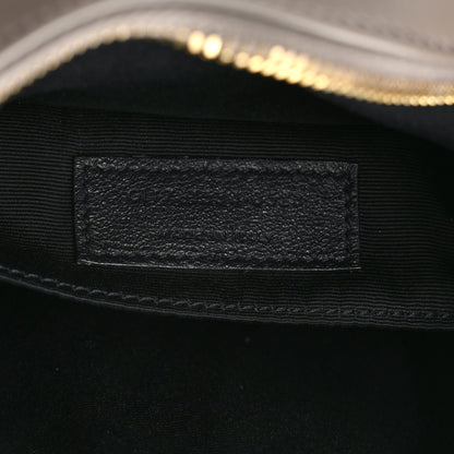 Saint Laurent Calfskin Matelasse Monogram Lou Camera Bag Greyish Brown 7 of 9