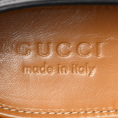 Gucci Calfskin Horsebit Mens Jordaan Loafers 7 Black 7 of 8