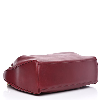 Chanel Deerskin Drawstring Shoulder Bag Red 4 of 12