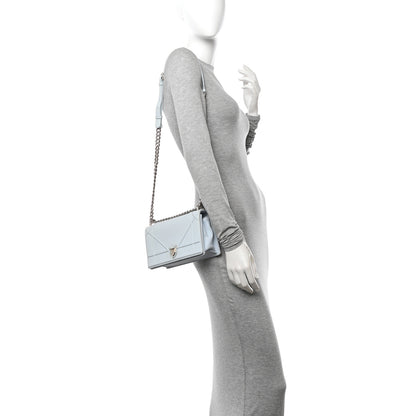 Christian Dior Grained Calfskin Medium Diorama Flap Bag Light blue 2 of 13