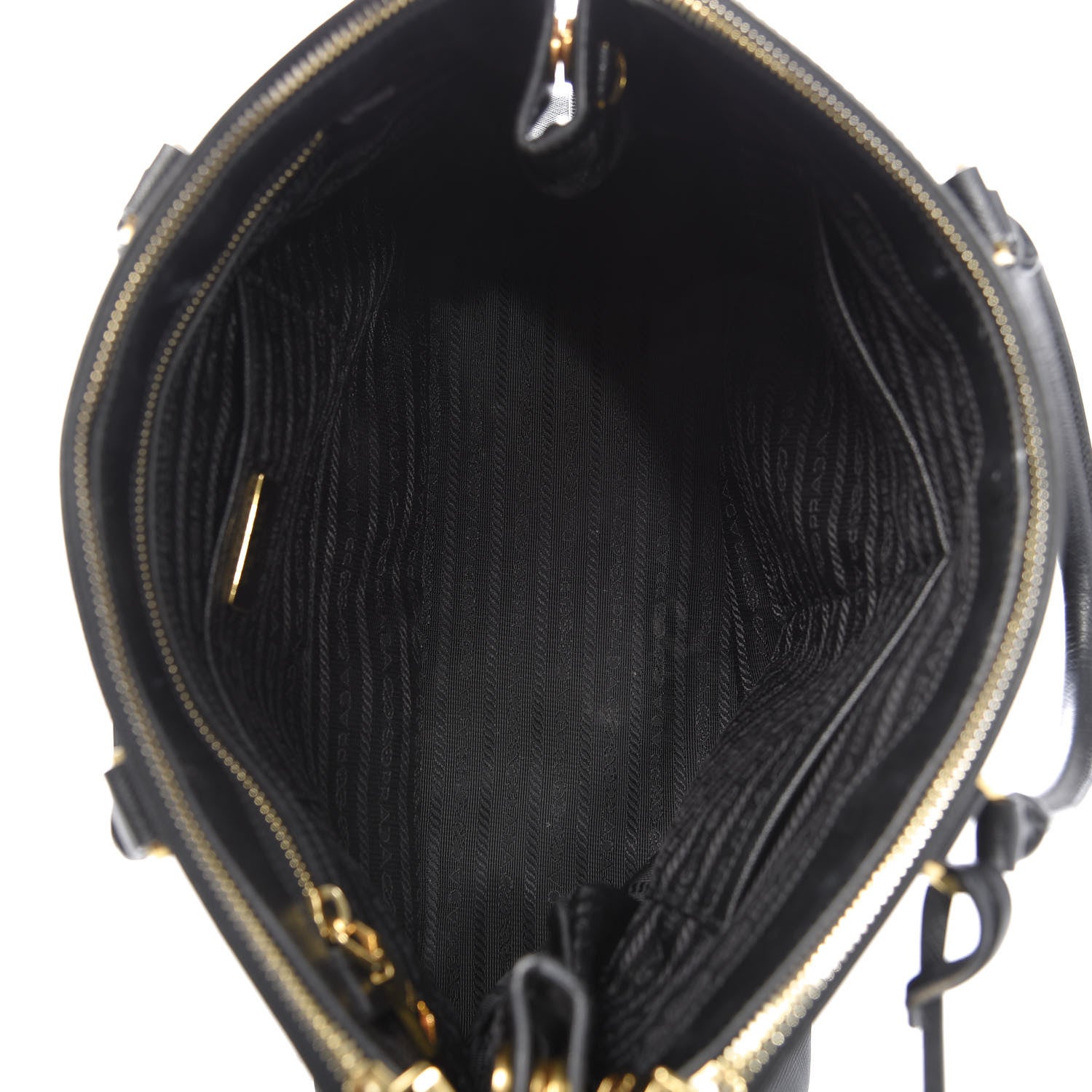 Prada Saffiano Medium Galleria Double Zip Tote Black 5 of 17
