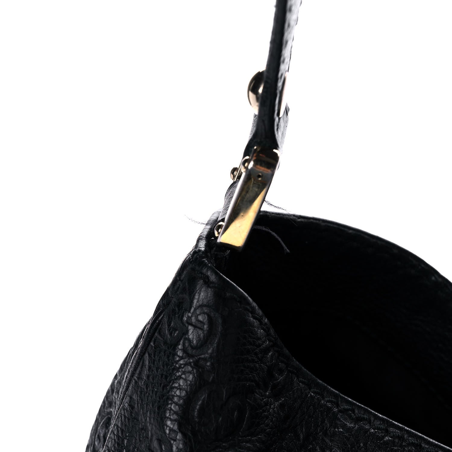 Gucci Guccissima Large New Ladies Web Hobo Black 14 of 14