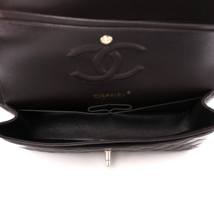 Chanel Lambskin Quilted Medium Double Flap Dark Brown 5 of 11