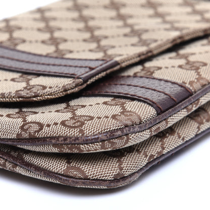 Gucci Monogram Satchel Dark Brown 6 of 11