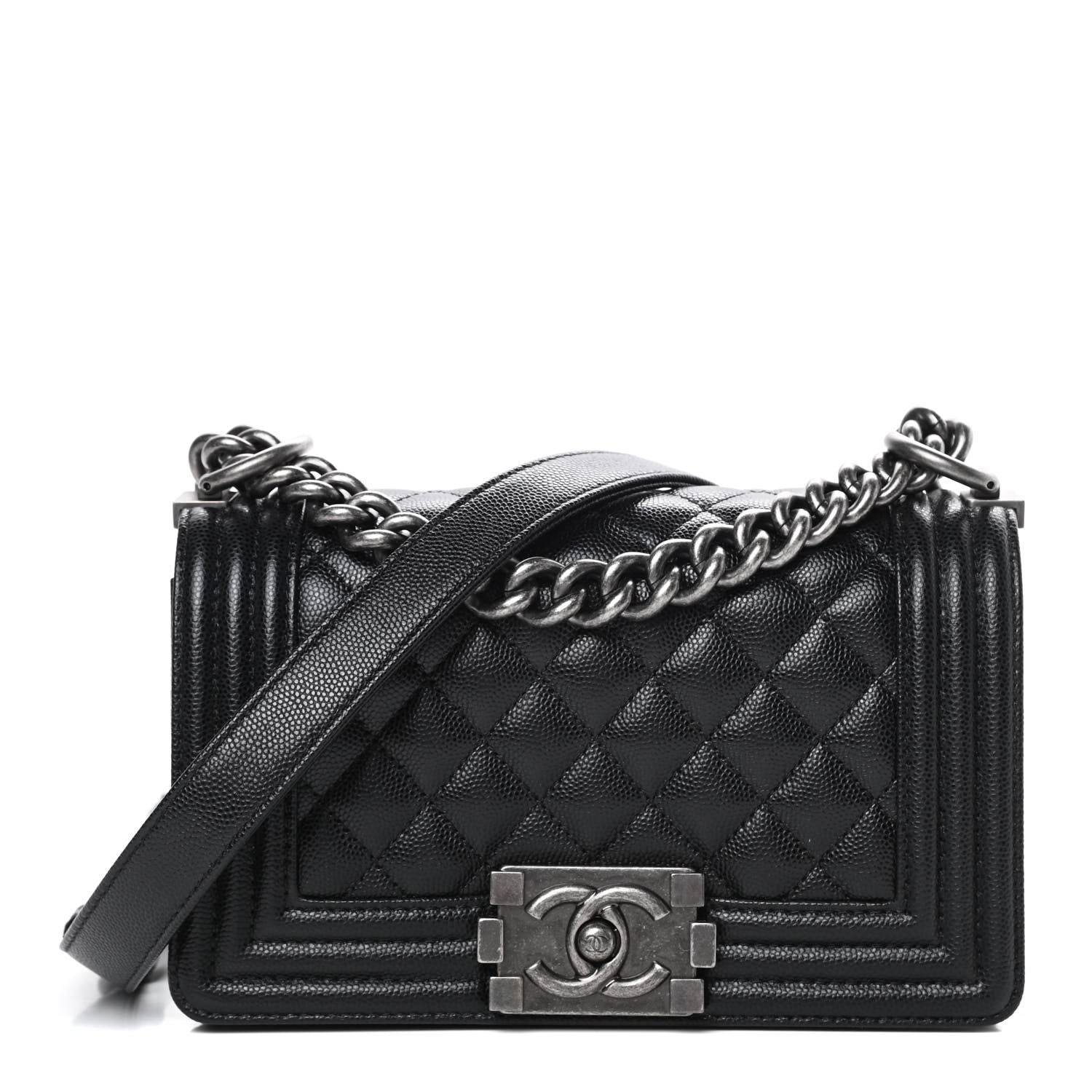 Chanel Caviar Quilted Small Boy Flap Black 1 of 10