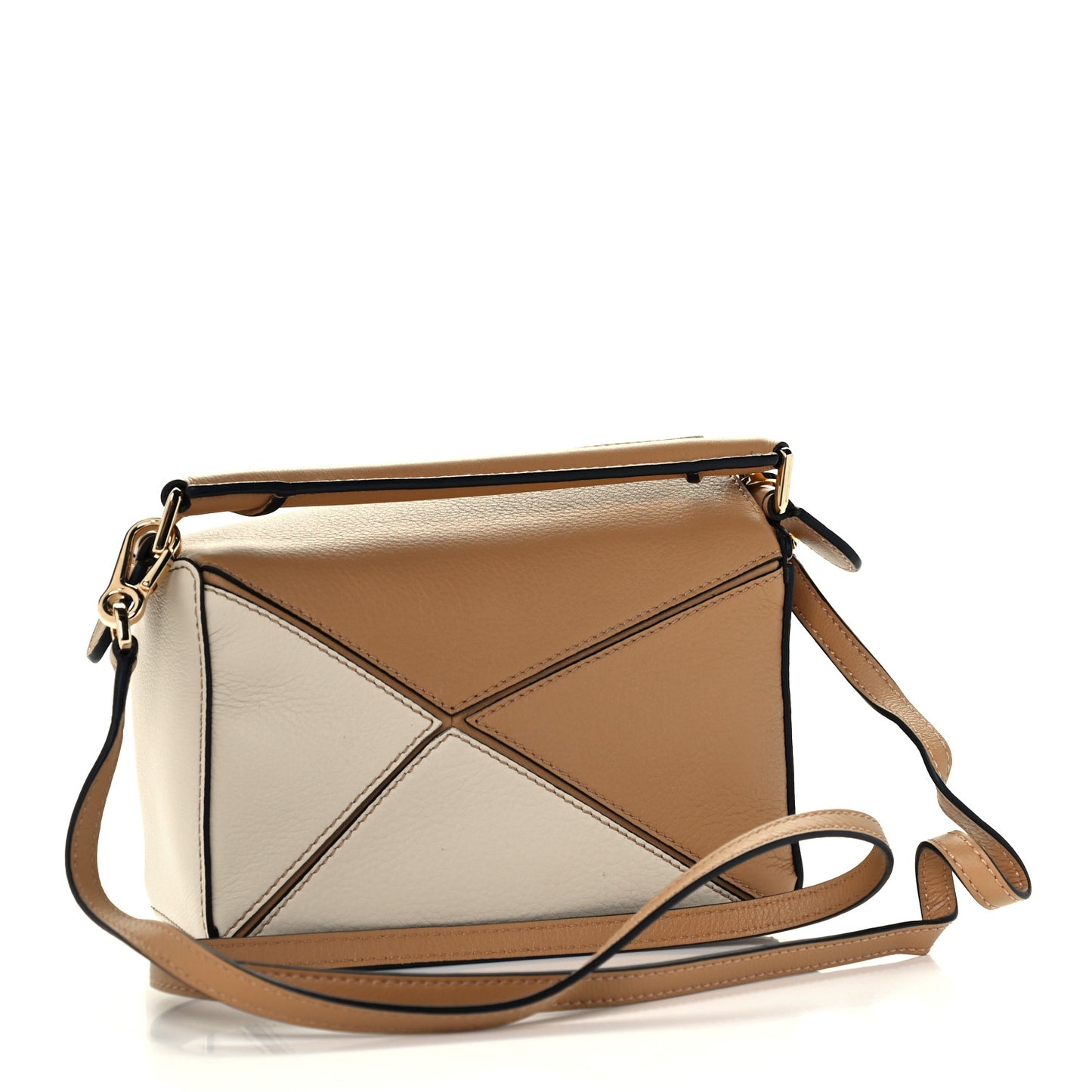Calfskin Mini Puzzle Bag Dune Warm Desert