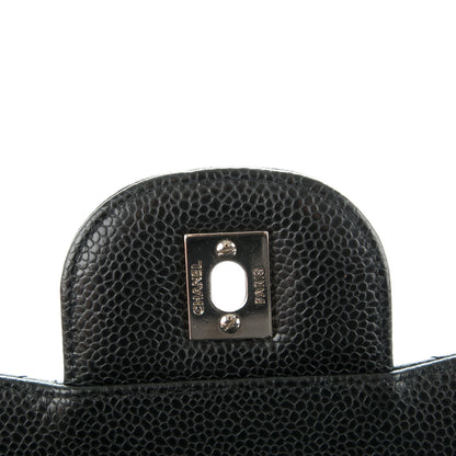 Chanel Caviar Quilted Jumbo Single Flap Black 6 of 8