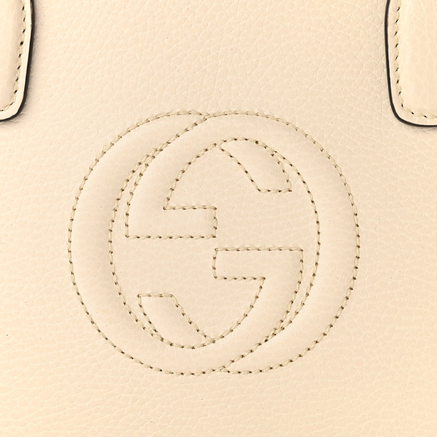 Gucci Dollar Calfskin Medium Soho Top Handle Satchel Ivoire 8 of 10