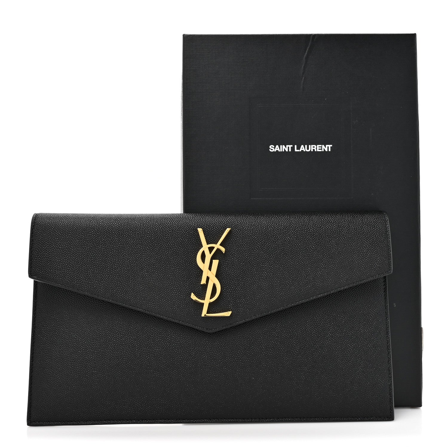 Saint Laurent Grain De Poudre Uptown Pouch Black 8 of 8