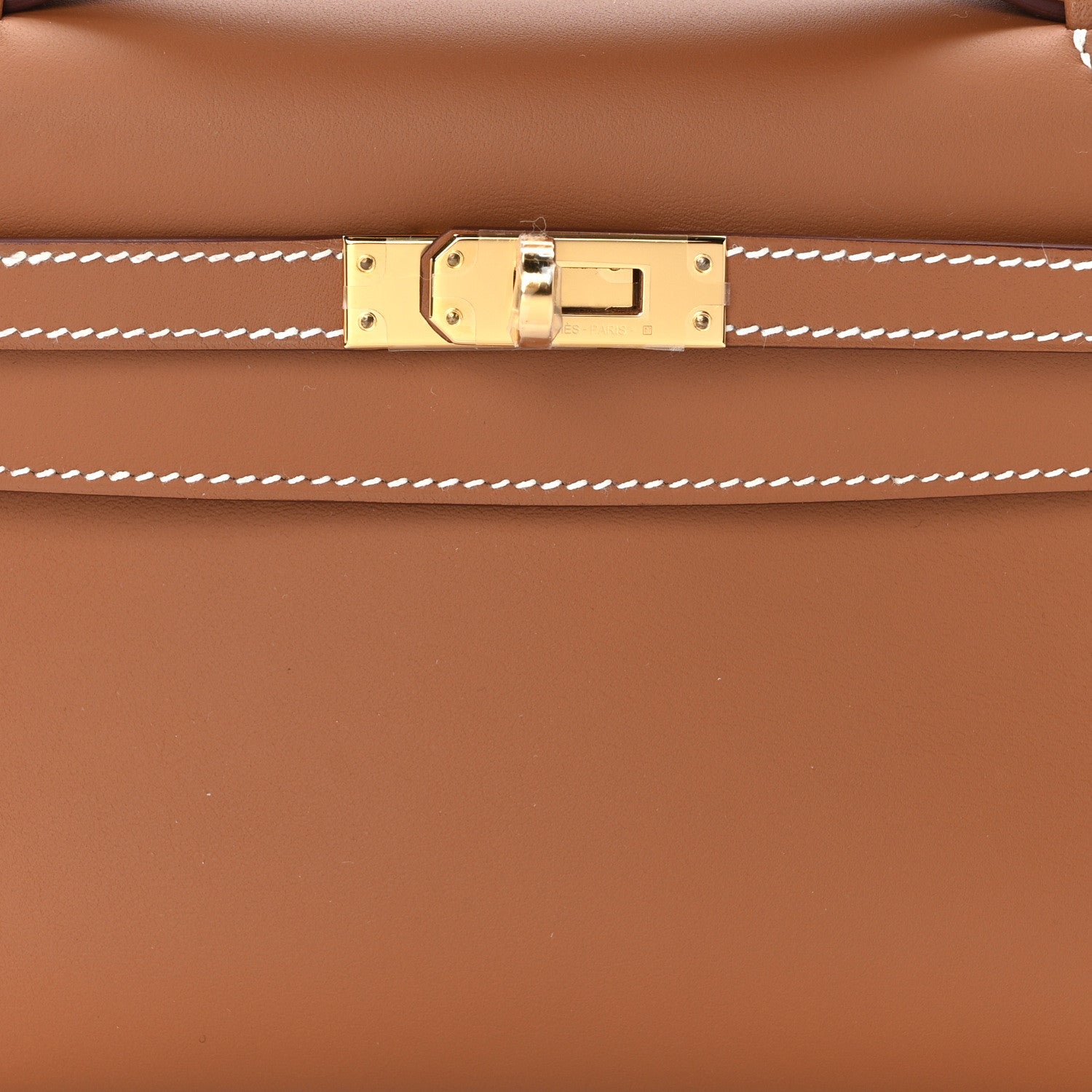 Hermes Swift Kelly Pochette Clutch Gold 8 of 11