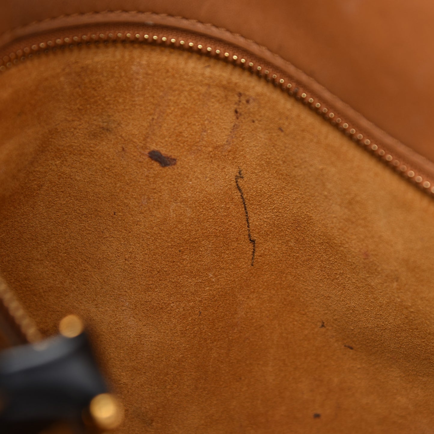 Monogram Cuir Orfevre Tote W PM Noisette
