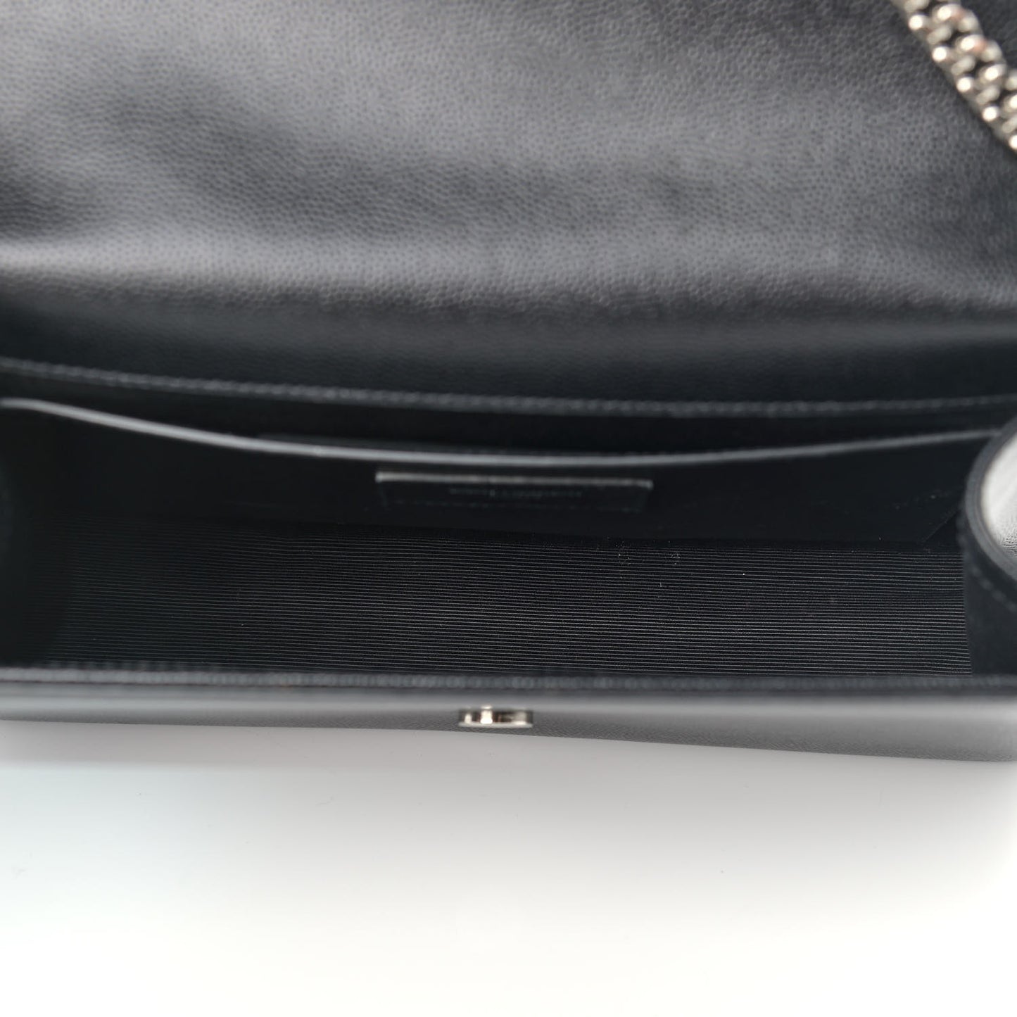 Grain De Poudre Medium Classic Monogram Kate Satchel Black
