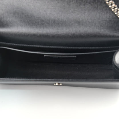 Saint Laurent Grain De Poudre Medium Classic Monogram Kate Satchel Black 5 of 11