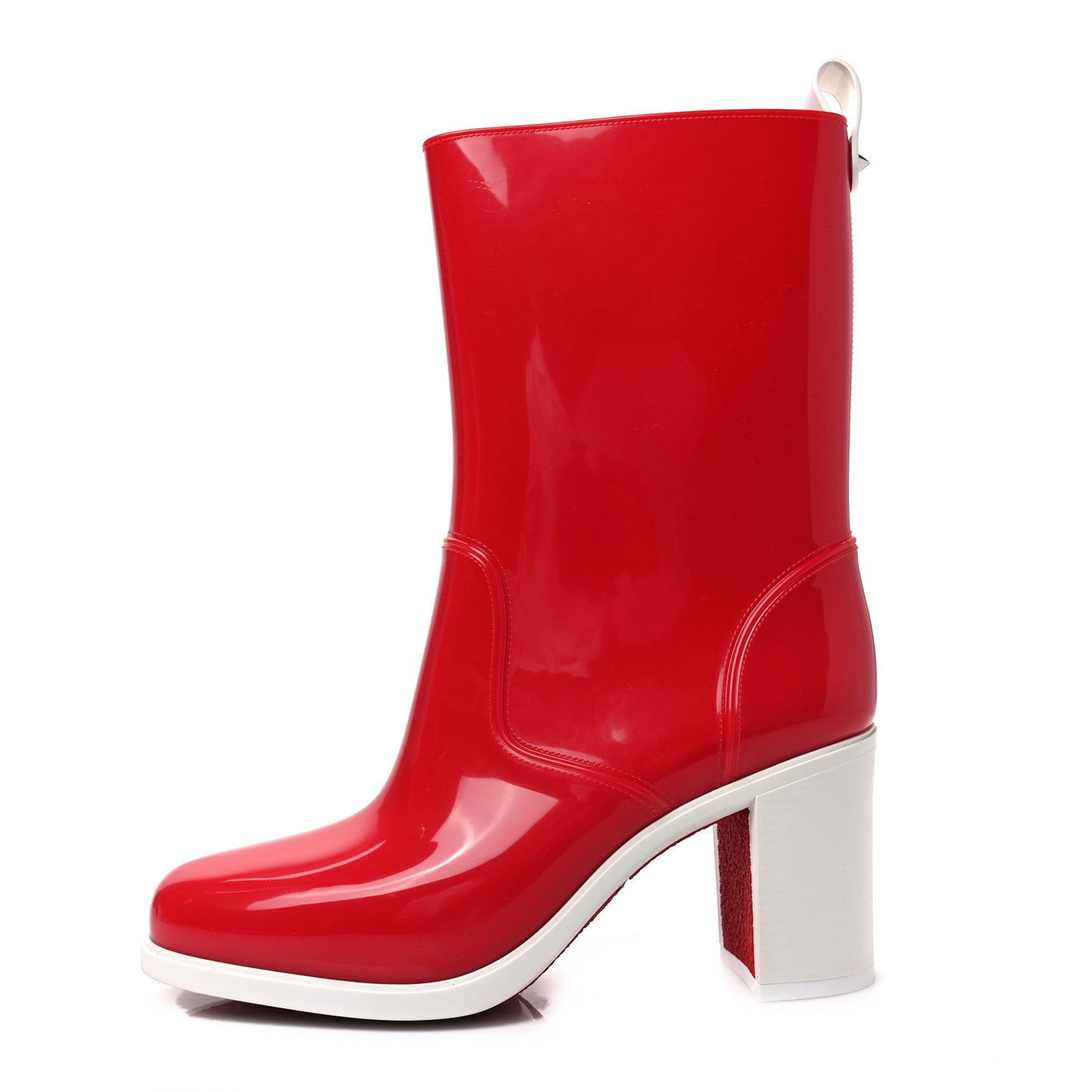 PVC Loubirain 70MM Rain Boots 39 Red