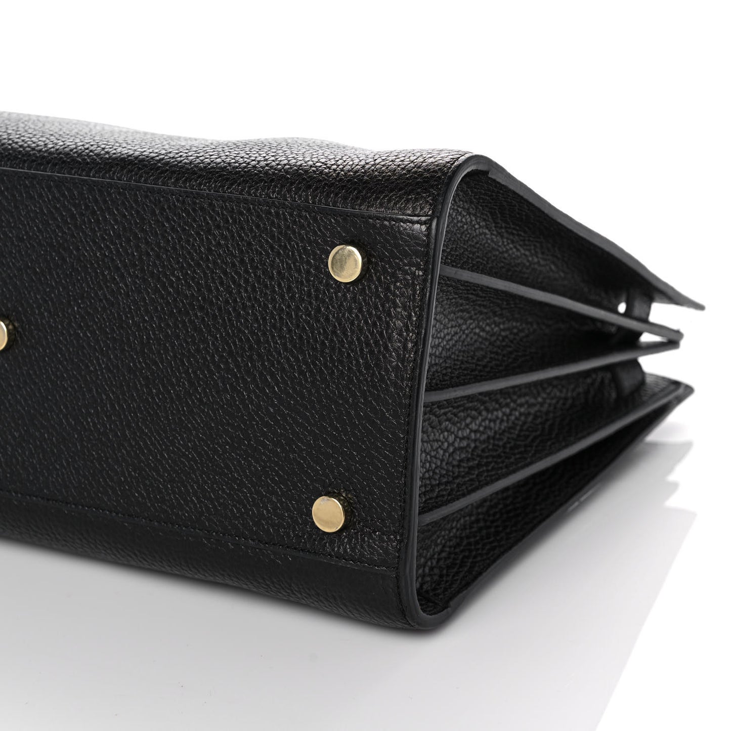 Grained Calfskin Small Sac De Jour Black