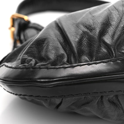 Gucci Calfskin Queen Bow Hobo Black 8 of 9