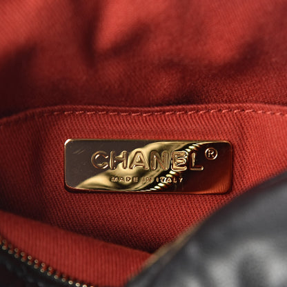 Chanel Lambskin Quilted Small Bowling Bag Black 7 of 9