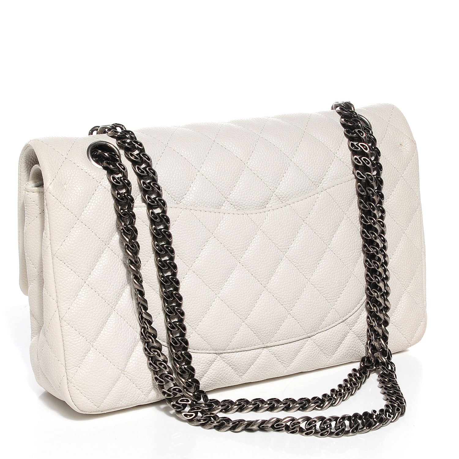 Chanel Caviar 2.55 Reissue 225 Flap White 3 of 8