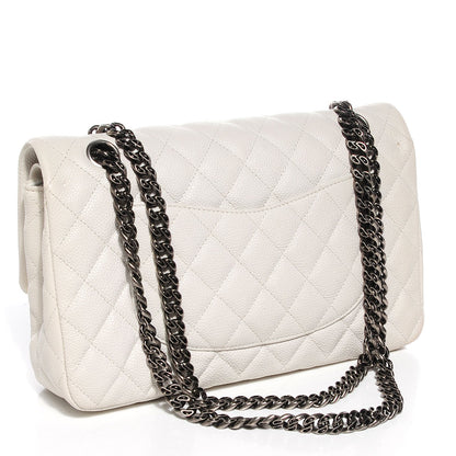 Chanel Caviar 2.55 Reissue 225 Flap White 3 of 8