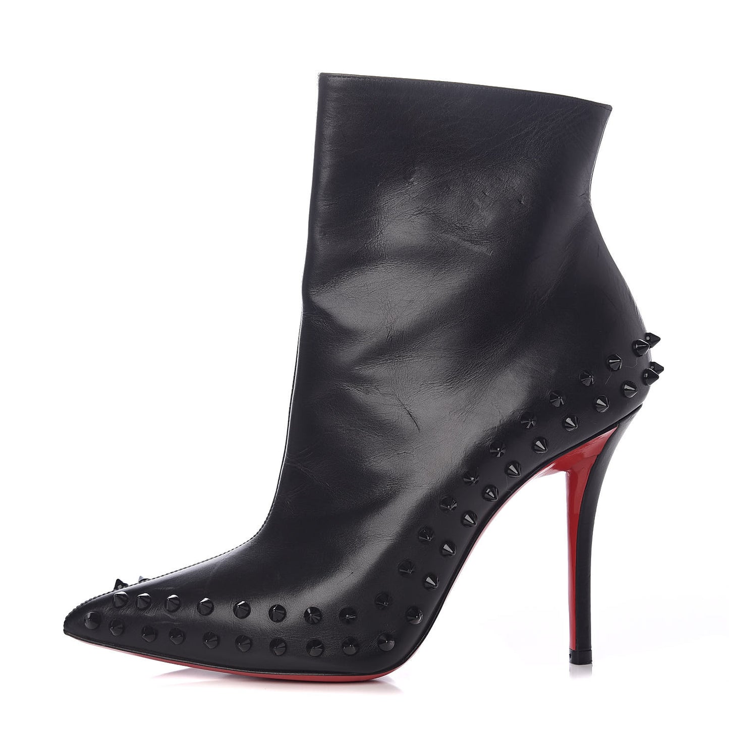 Calfskin Willetta 100 Ankle Boots 37.5 Black