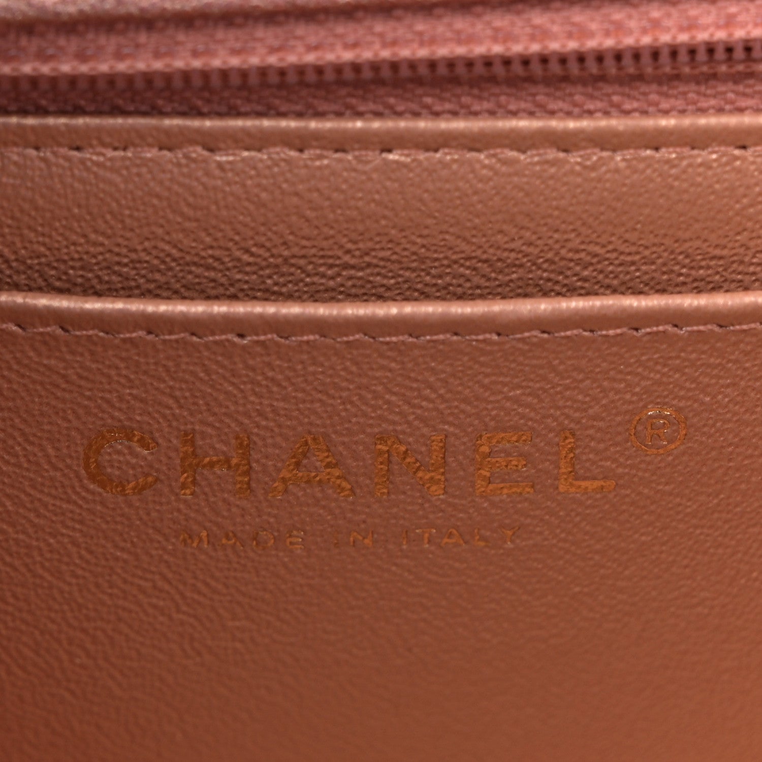Chanel Metallic Lambskin Quilted Ombre Mini Rectangular Flap Pink 6 of 12