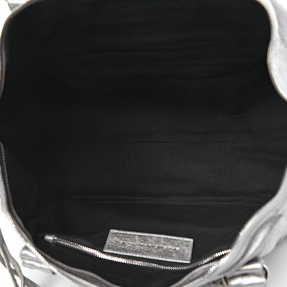 Balenciaga Metallic Agneau Classic Hardware Work Argent 5 of 11