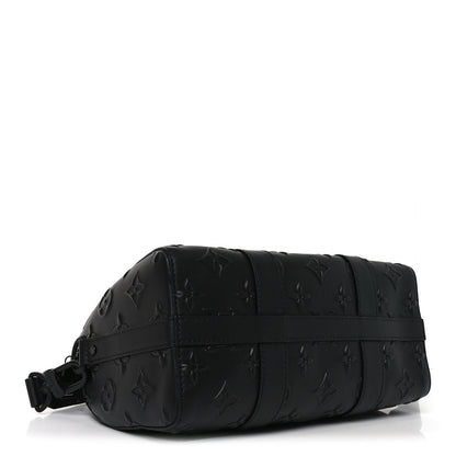 Louis Vuitton Monogram Seal City Keepall Black 3 of 8