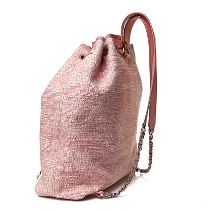 Chanel Canvas Large Deauville Backpack Pink 2 of 9