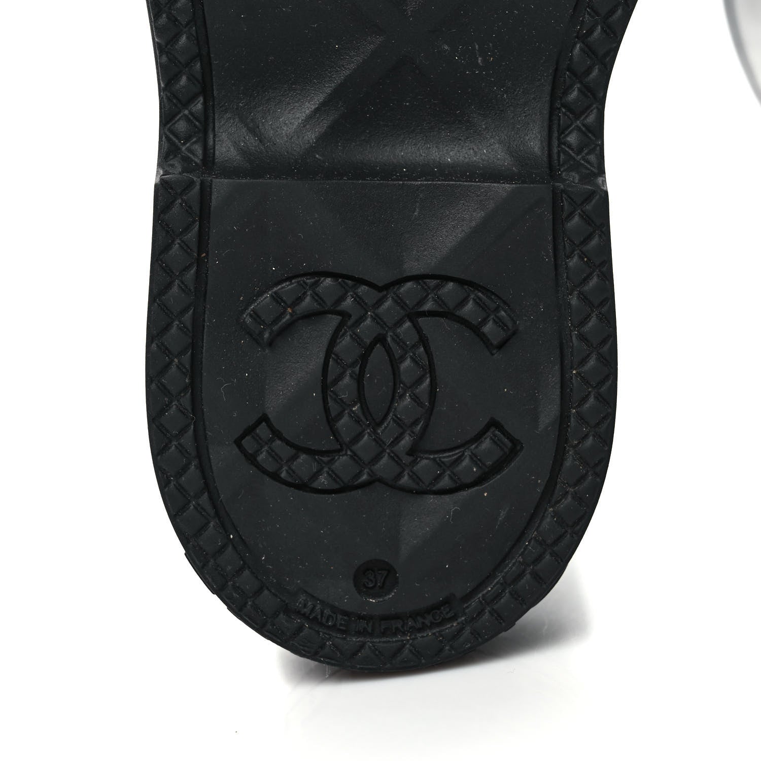 Chanel Caoutchouk CC High Boots 37 Black 7 of 8