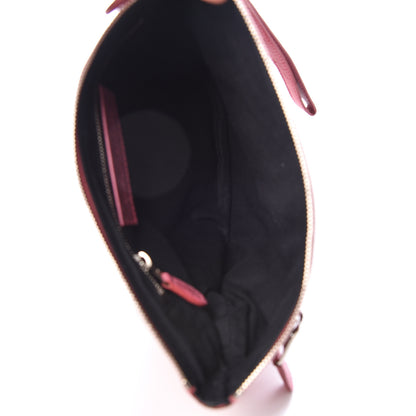 Balenciaga Agneau Giant 21 Silver Hardware Flat Handle Clutch Framboise 7 of 12