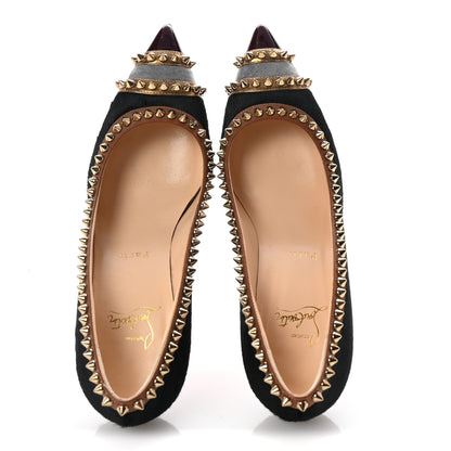 Christian Louboutin Pony Hair Malabar Hill Spikes 70 Pumps 38.5 Black 2 of 8