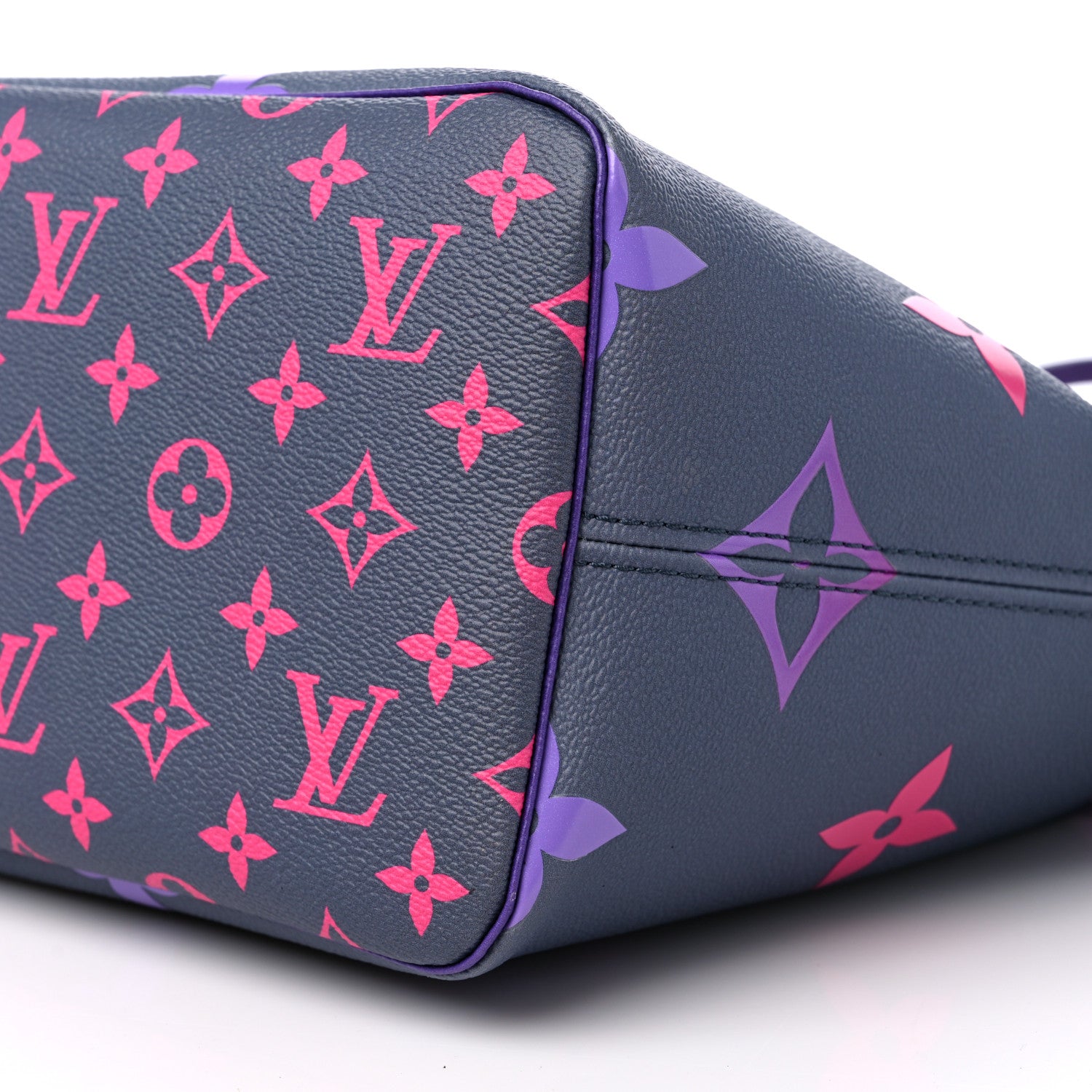 Louis Vuitton Monogram Giant Spring In The City Neverfull MM Midnight Fuchsia 9 of 11