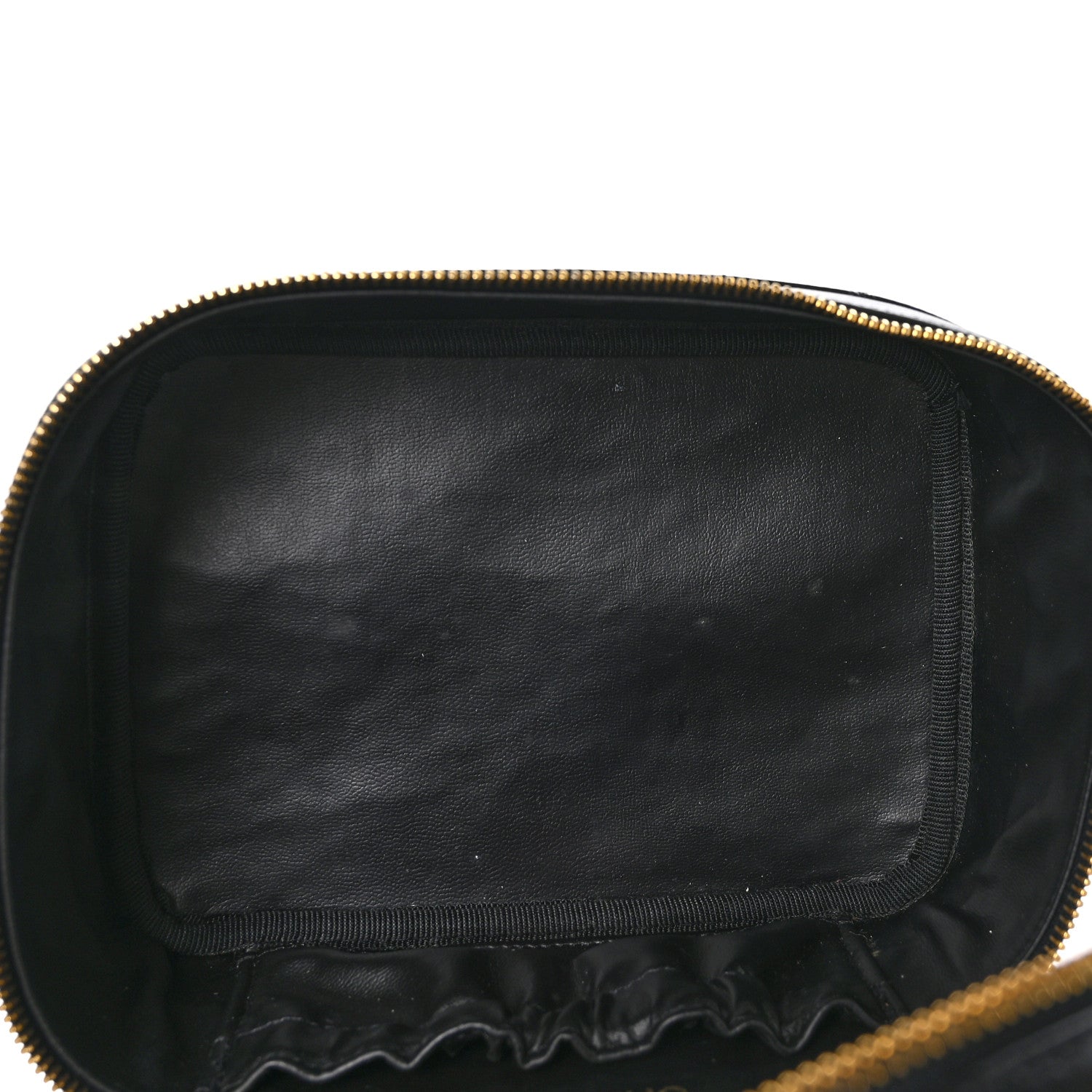 Chanel Lambskin Vanity Cosmetic Case Black 6 of 13