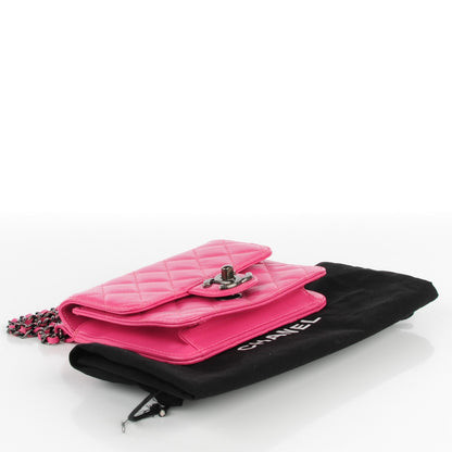 Chanel Lambskin Quilted Mini Crossing Times Flap Pink 4 of 8