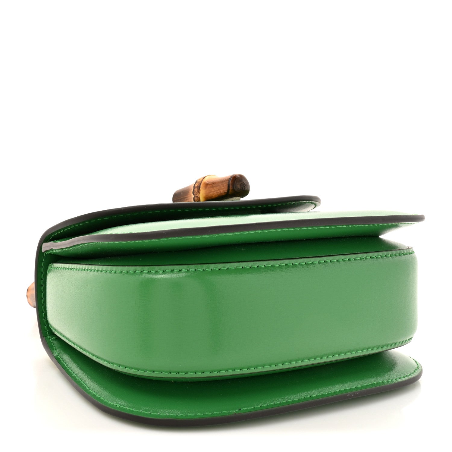 Gucci Boarded Dyana Lux Calfskin Mini Bamboo 1947 Top Handle Bag Spring Green 4 of 10