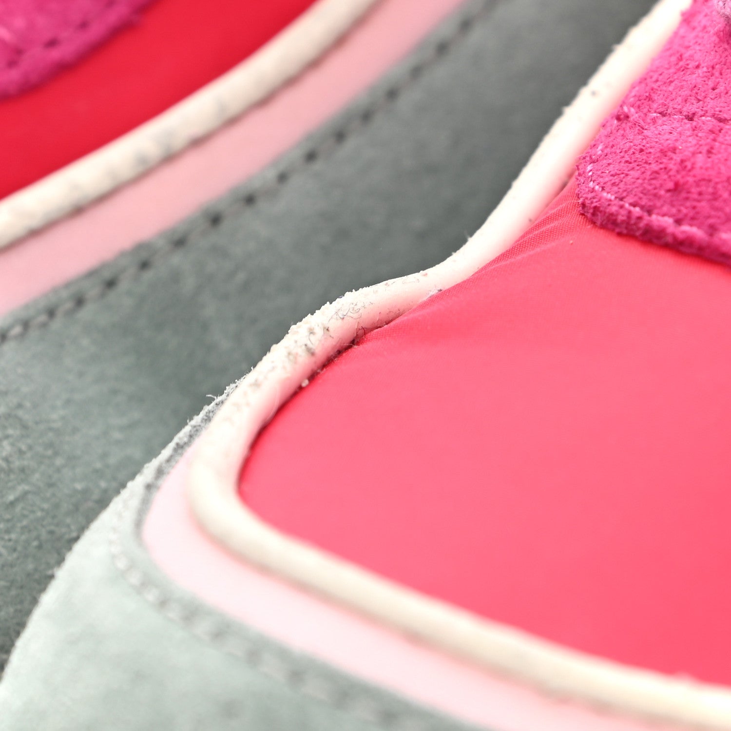 Chanel Nylon Calfskin Suede Womens CC Sneakers 40 Fuchisa Pink 8 of 9