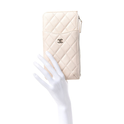 Chanel Caviar Quilted Classic iPhone Pouch Light Beige 2 of 8