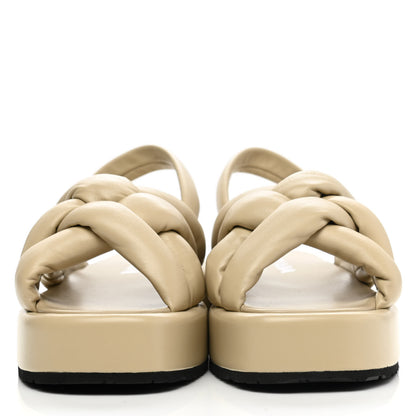 Prada Nappa Flatform 35mm Slingback Sandals 39 Deserto 2 of 9