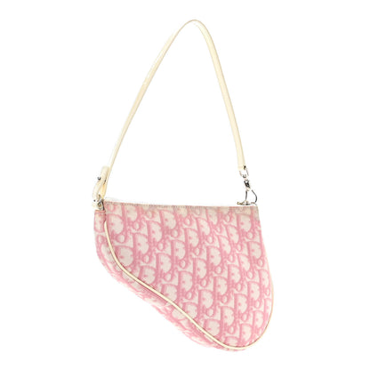 Christian Dior Monogram Mini Saddle Pochette Pink 3 of 11