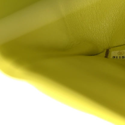 Chanel Lambskin Quilted Medium Double Flap Yellow 7 of 11